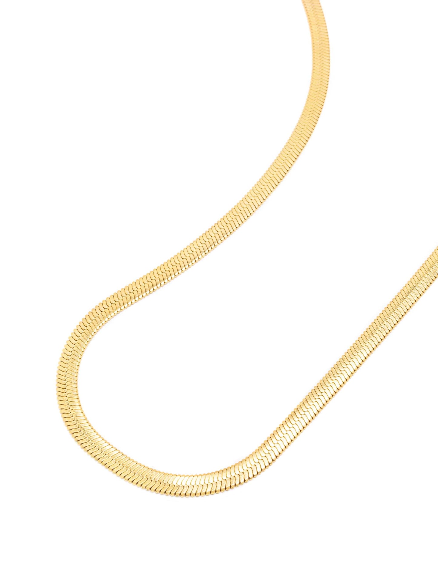 Snake Chain Necklace in Gold