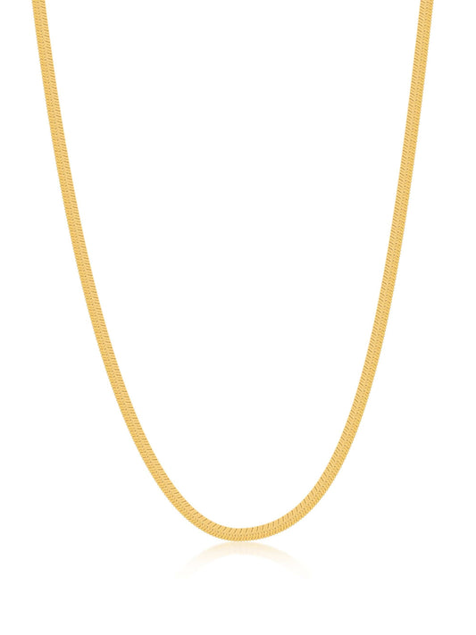Snake Chain Necklace in Gold