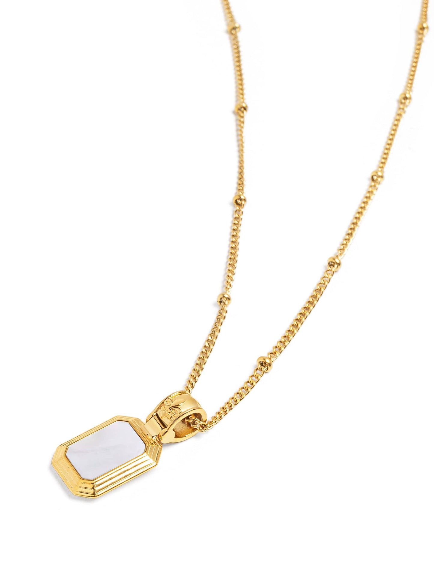 Sterling Silver Necklace with Two-in-One Pendant
