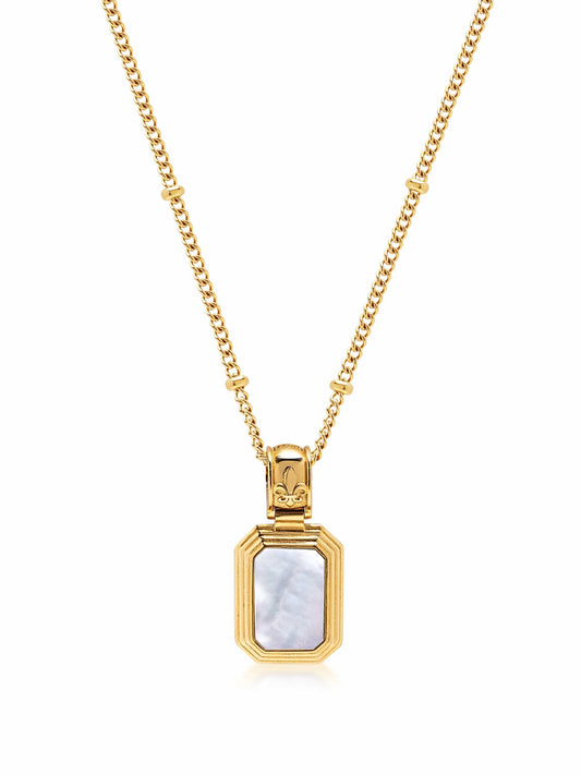 Sterling Silver Necklace with Two-in-One Pendant