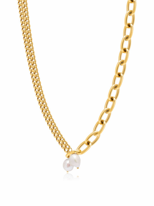 Transformer Pearl Necklace